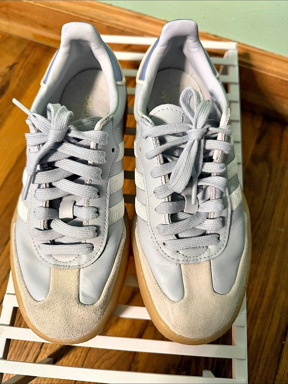 adidas Samba Women's Sneakers White & Purple US 7